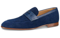 LOUIS VUITTON Saint-Georges Casual Single Shoes Men's Blue