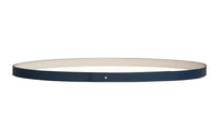HERMES Leather Belts Women's Navy/White
