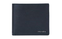 PRADA PRADA Luggage Collection Cow Leather Wallet Men's Black