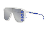 DIOR Plastic Irregular Shape Sunglasses Unisex Gray