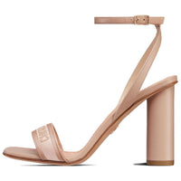 DIOR Dway One Strap Sandals 10cm Women's Pink