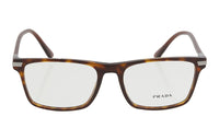 PRADA Metal Plastic Irregular Shape Eyeglass Frames Men's Tortoiseshell