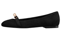 HERMES Bilbao Casual Single Shoes Women's Black