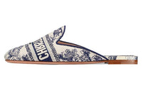 DIOR Off DIOR Wrap-toe Slippers Women's Blue Brown