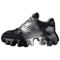 PRADA Cloudbust Thunder Low Top Casual Shoes Women's Silver Black