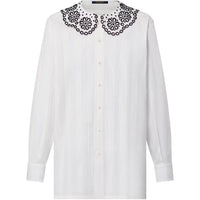 LOUIS VUITTON Broderie Anglaise Collar Shirt