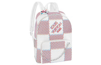 LOUIS VUITTON Racer Backpack White Damier Spray