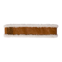 MIU MIU Leather Wool Hair Bands Women's Brown