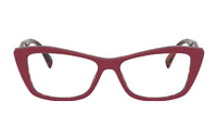 PRADA Eyeglass Frames Unisex Red
