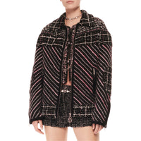 CHANEL 24 Fall And Winter Collection Jackets Coats Women's Black Red