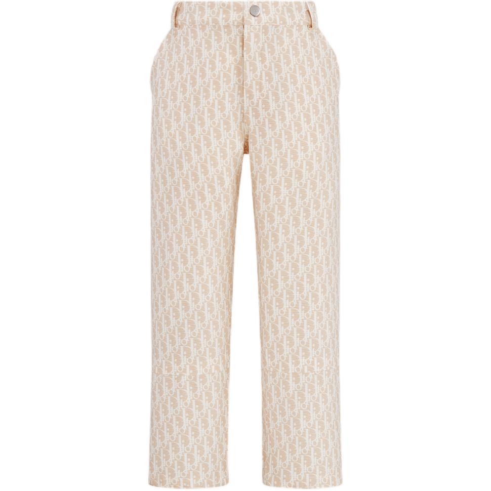 Kids' DIOR Knitted Sweatpants FW24 Beige
