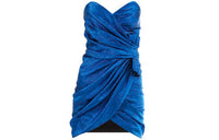 SAINT LAURENT Sleeveless Dresses Women's Royal Blue