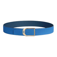 HERMES Calfskin Leather Belts Unisex Dark Blue/Zeigler Blue Width: 3.8cm