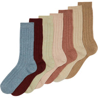 Loro Piana FW24 Socks Sets Unisex 7 Pack Multicolor