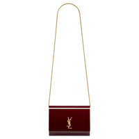 SAINT LAURENT Acrylic Evening Bag Shoulder Bag Women's Burgundy