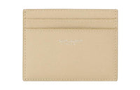 SAINT LAURENT Calfskin Card Holder Women's Light Umber