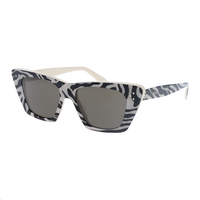 CELINE Acetate Irregular Shape Sunglasses Women's Multicolor