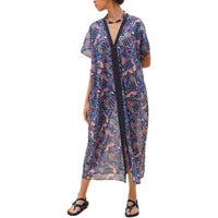 HERMES Short-Sleeved Dresses Women's Blue