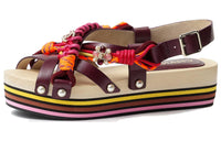 CHANEL Strap Sandals Women's Red