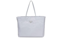 PRADA Recycled Nylon Tote Bag Shopping Bag Shoulder Bags Women's Cornflower Blue