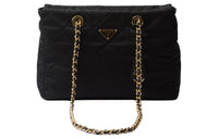 PRADA Re Edition Nylon Parachute Tote, Shopping Bag, Handbag Medium Size Women's Black