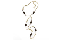 CHANEL Metal Resin Artificial Pearls Necklaces Women's Gold