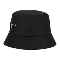 PRADA Cotton Bucket Hats Men's Black