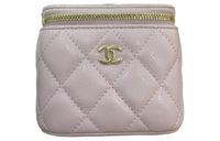 CHANEL Calfskin Shoulder Bag Crossbody Bag Unisex Light Purple
