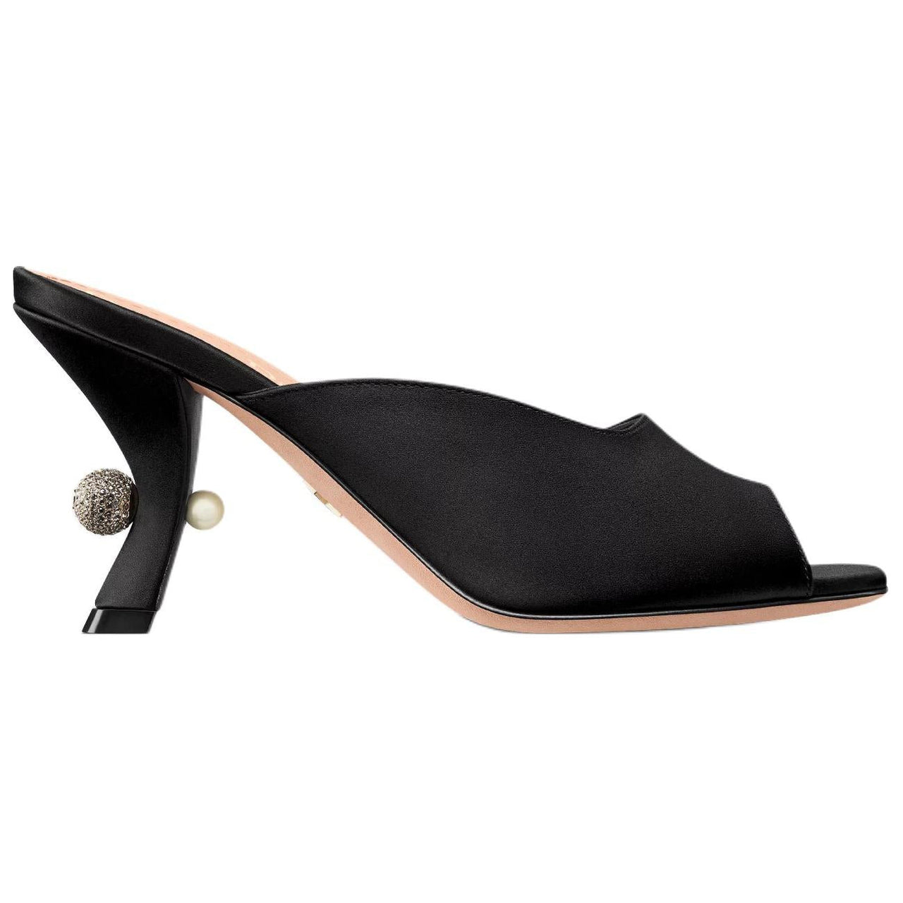 DIOR Tribales Slide Slippers 8cm Women's Black