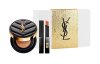 SAINT LAURENT Haute Couture Leather Brightening Lightweight Cushion Foundation Mini Black Stripe Set Of 2