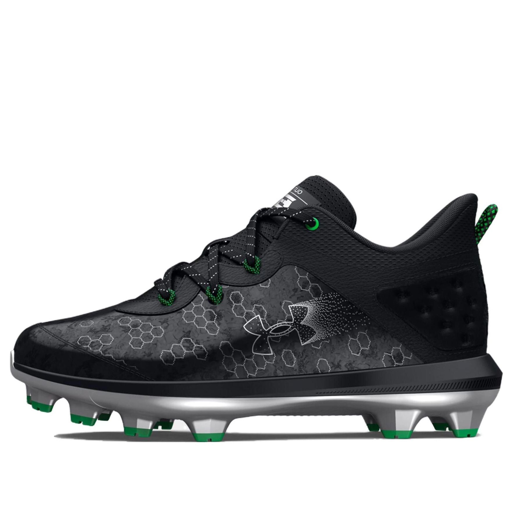 (GS) Under Armour Harper 8 TPU 'Black Green' 3026595-001