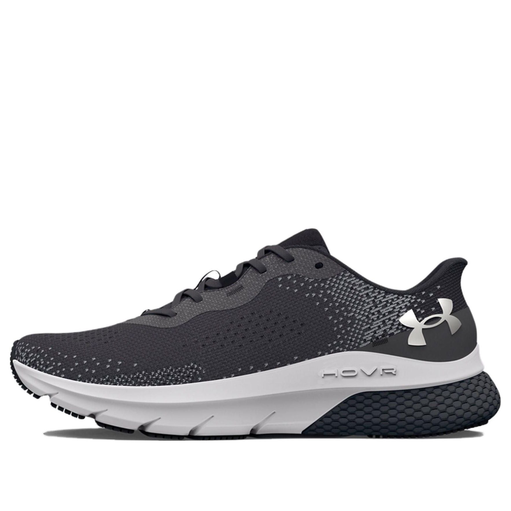 (GS) Under Armour HOVR Turbulence 2 'Jet Grey Metallic Silver' 3027775-101