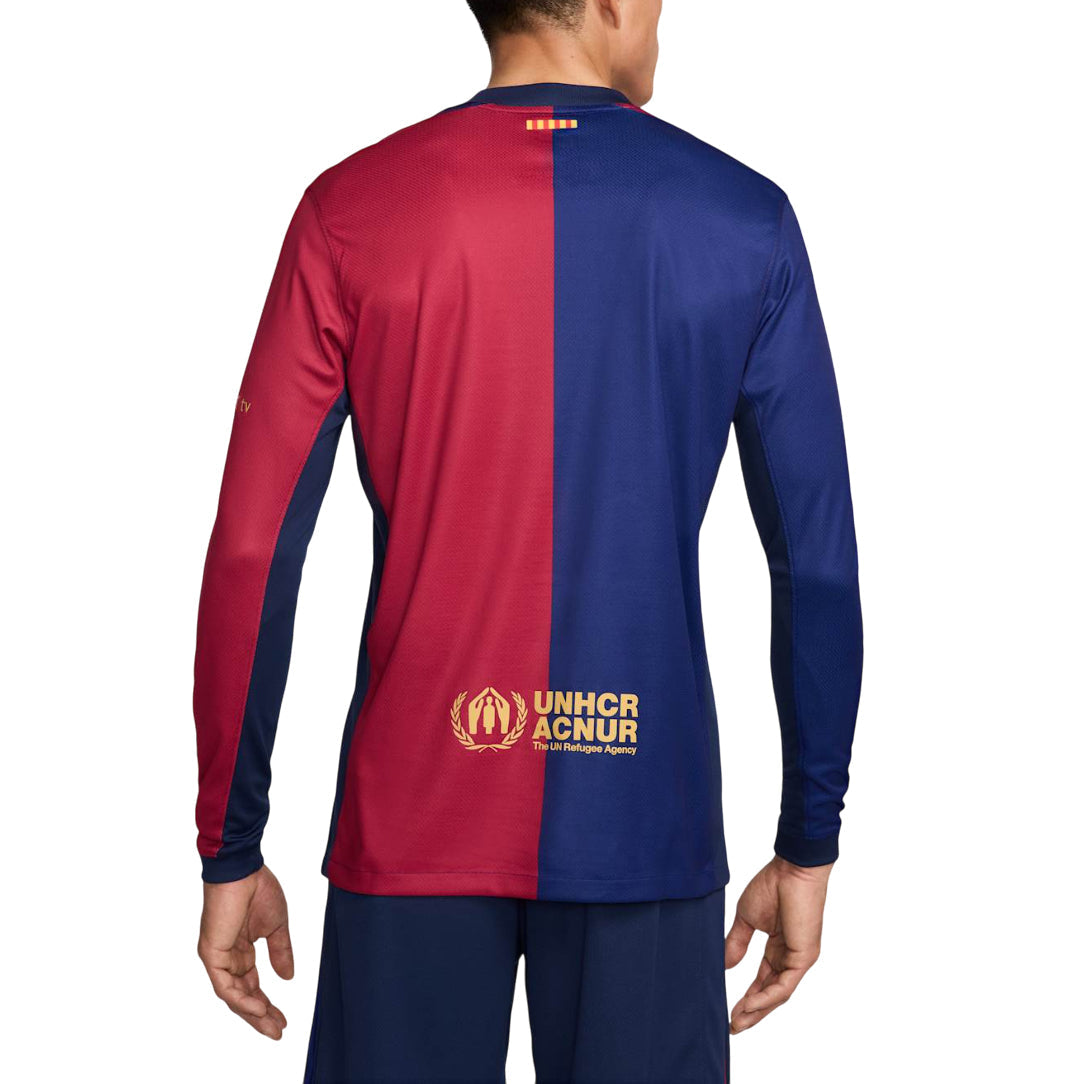 Nike Dri-FIT FC Barcelona 2024/25 Stadium Home Soccer Replica Long Sleeve Jersey 'Blue Red' FN8806-456