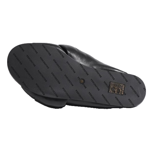 (WMNS) Balenciaga Drapy Flat Sandals 'Black' 636576WA2M01000