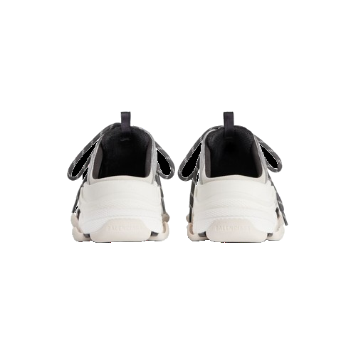 (WMNS) Balenciaga Triple S Mules 'Silver' 755686W2FWM8191