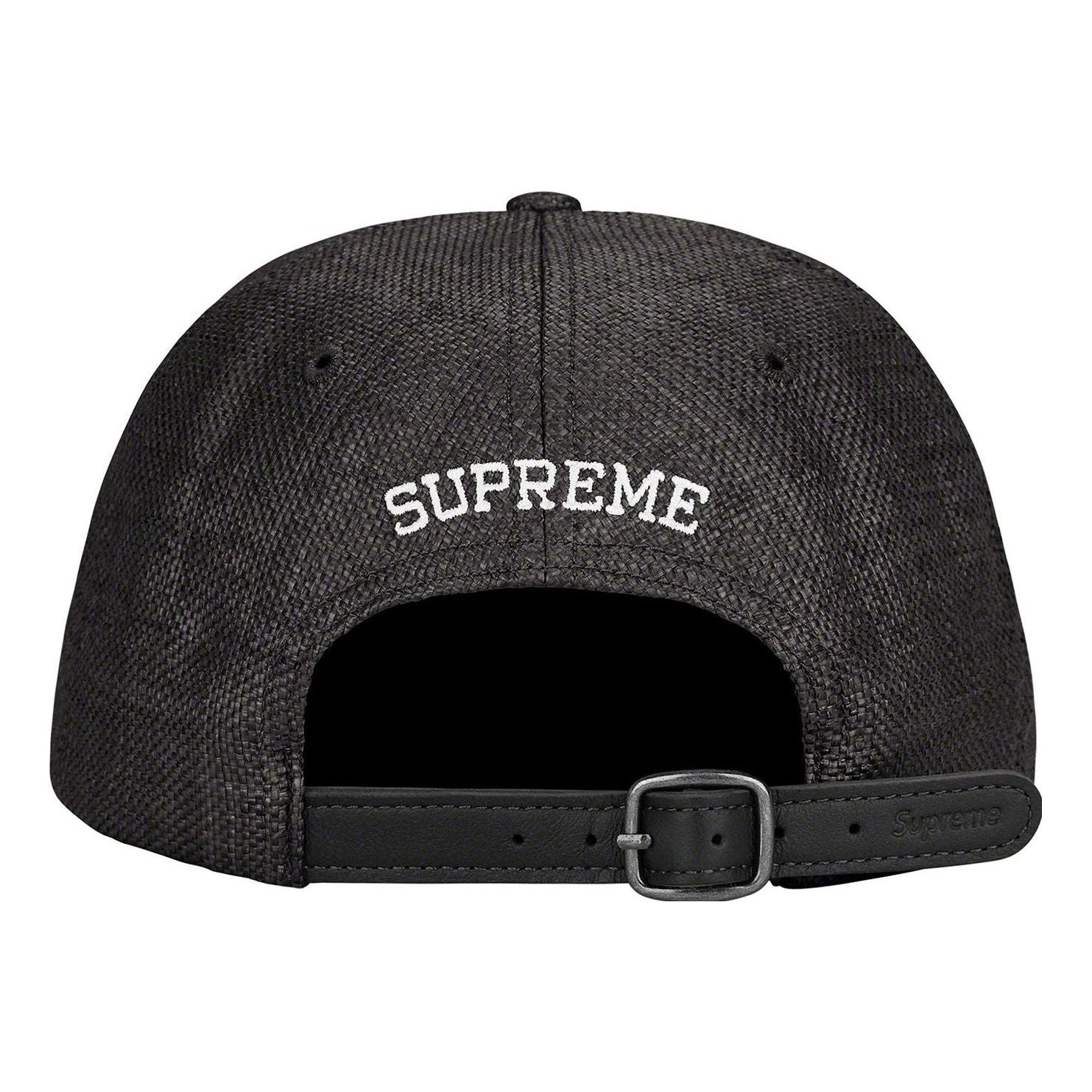 Supreme Raffia S Logo 6-Panel 'Black White' SUP-SS22-785