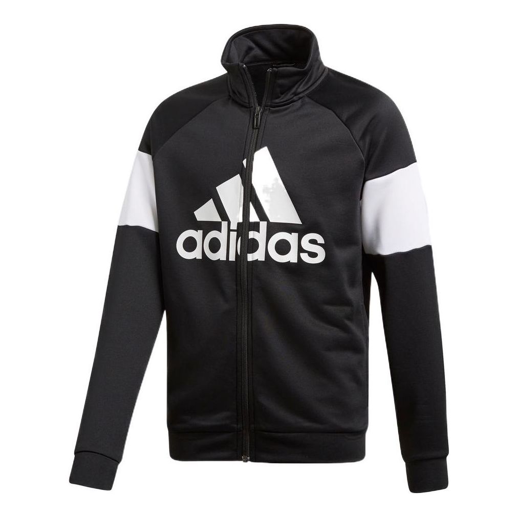(GS) adidas Badge of Sport Track Suit Asia Sizing 'Black White' DV1740