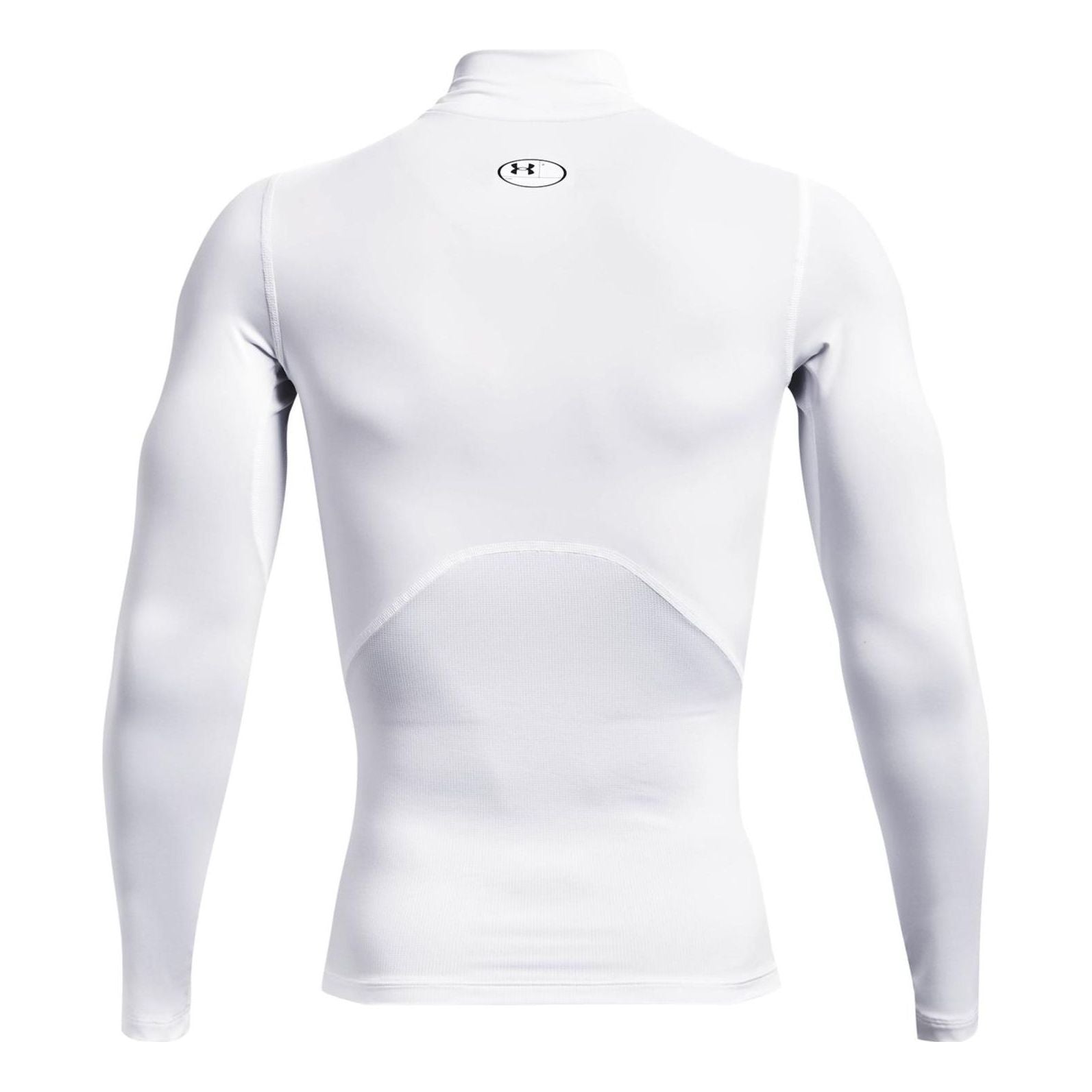 Under Armour HeatGear Compression Mock T-Shirt 'White Black' 1369606-100
