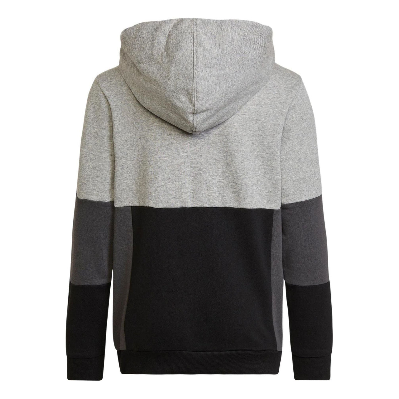 (GS) adidas Colourblock Hoodie Asia Sizing 'Black Grey' HN8563