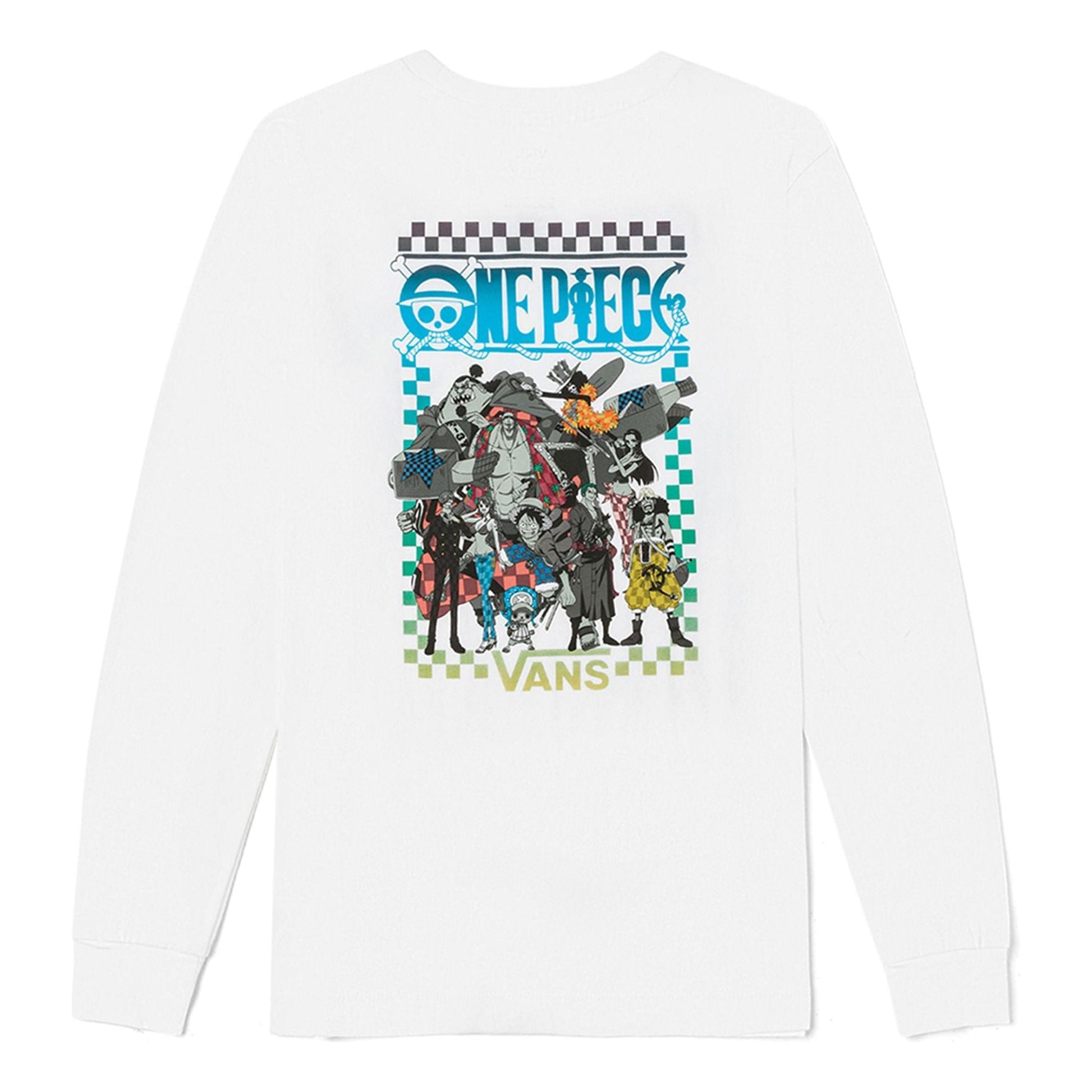 Vans x One Piece Graphic Long Sleeve T-Shirts 'White' VN00038BWHT