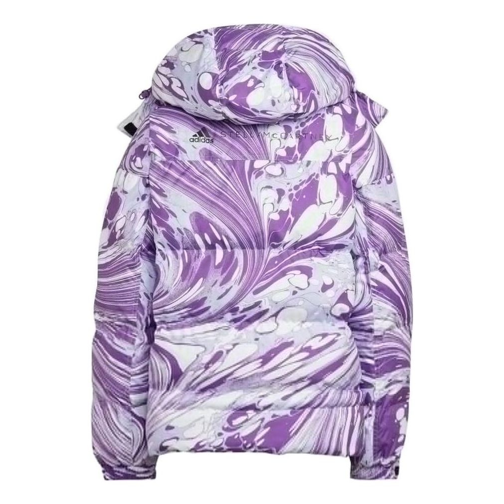 (WMNS) adidas by Stella McCartney Printed Padded Winter Jacket Asia Sizing 'Purple White' HG6899