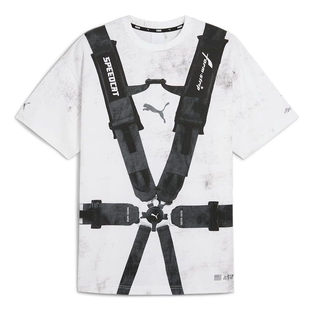PUMA x A$AP ROCKY Seatbelt T-shirt 'White Black' 631040-01