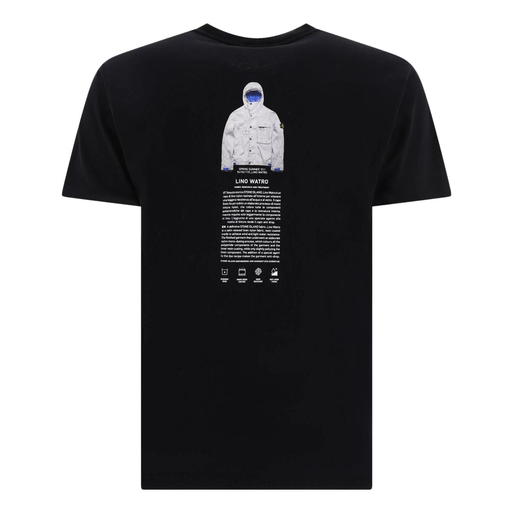 STONE ISLAND Logo T-shirt 'Black' 79152NS91-V0029