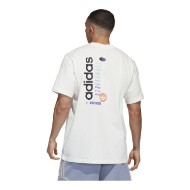 adidas originals Basketball Streetball Graphic T-shirt 'White' H47035