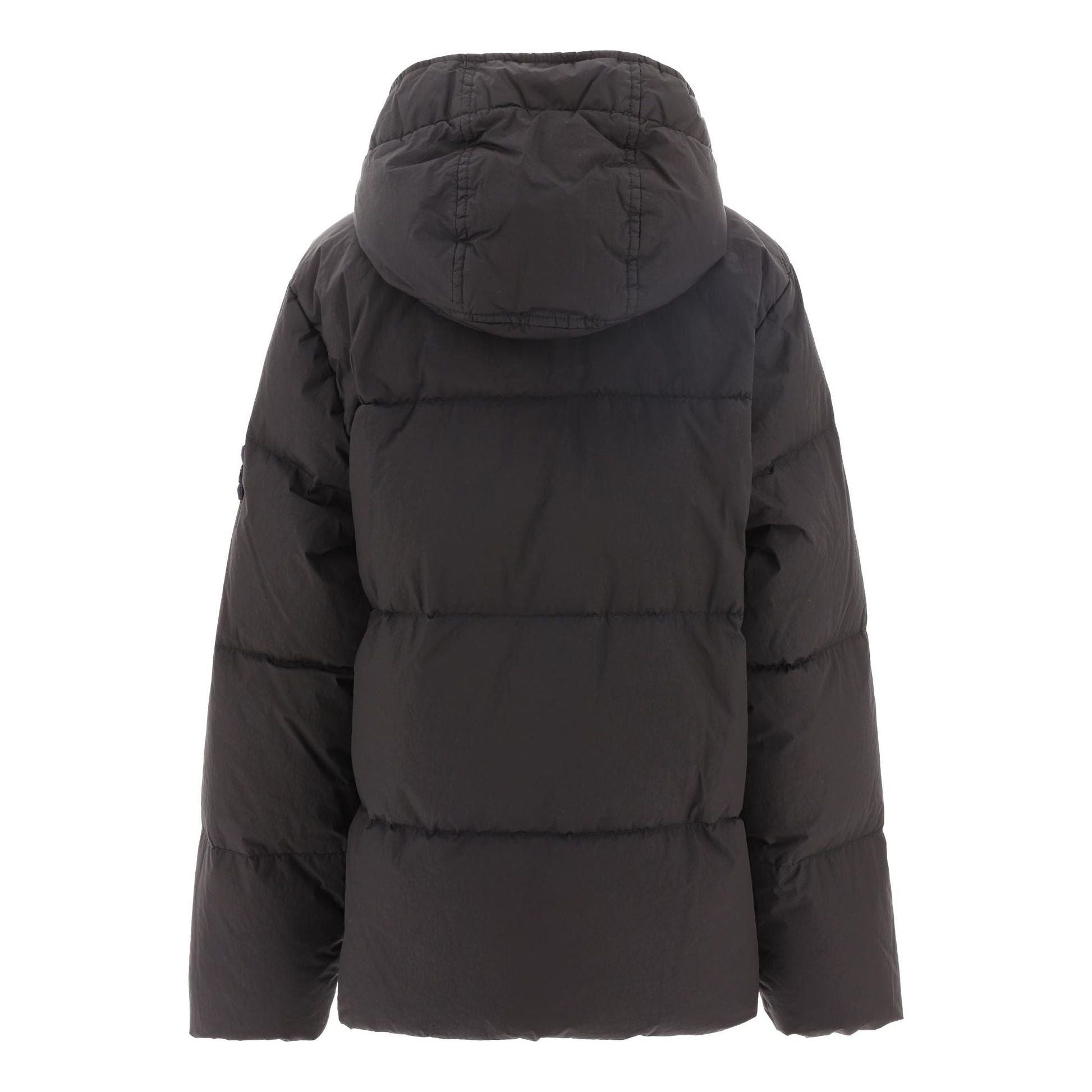 STONE ISLAND Junior Garment Dyed Crinkle Reps Jacket 'Black' 771640433-V0029