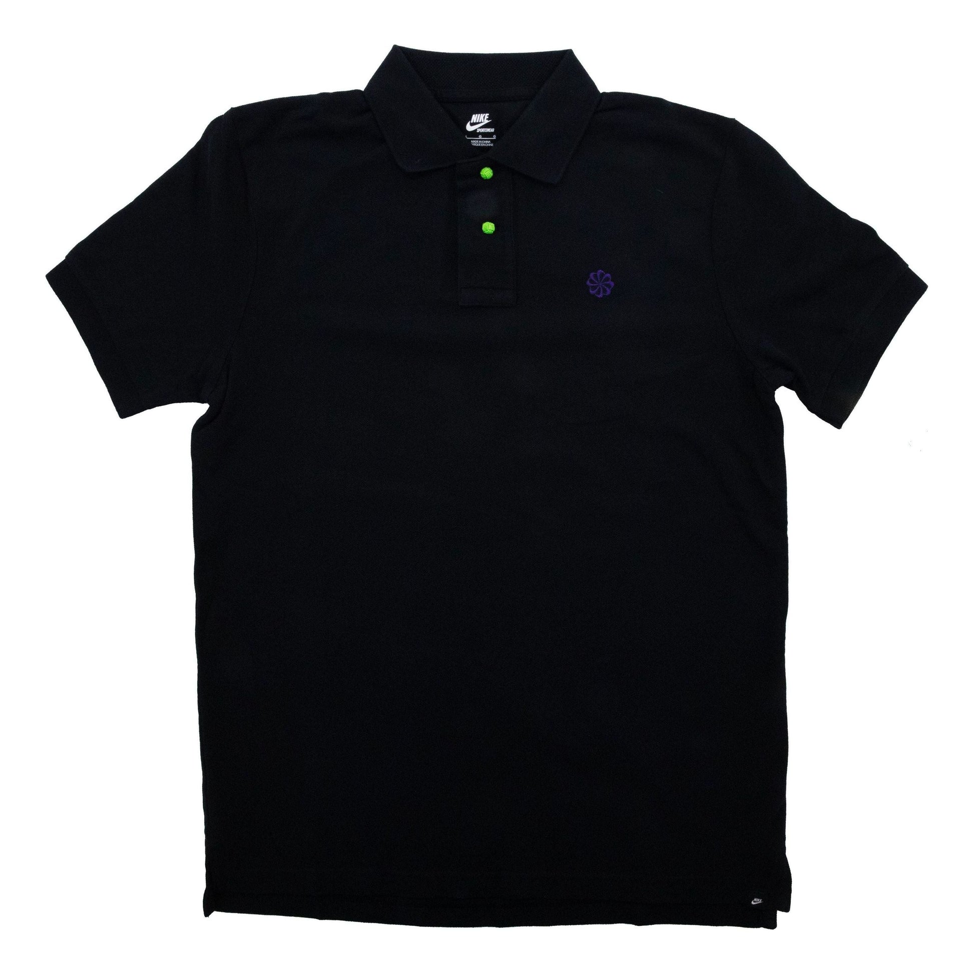 Nike x CLOT Short Sleeves Polo Shirt 'Black' 376722-010