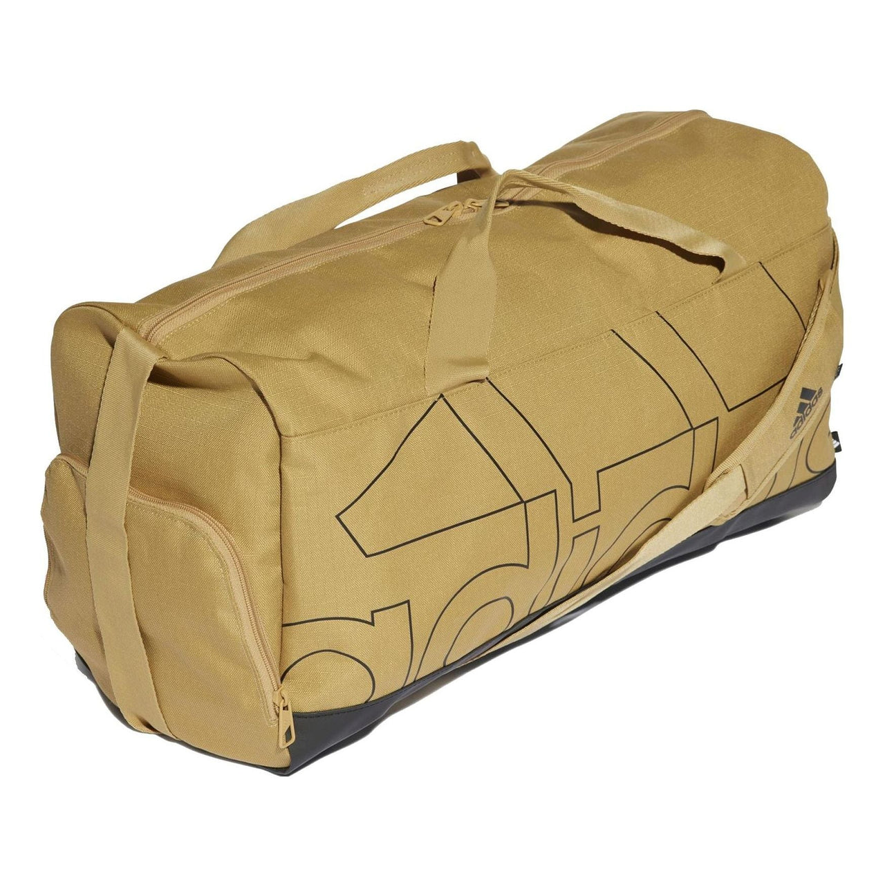 adidas Badge of Sport Duffel Bag Medium 'Tan Black' HC7230