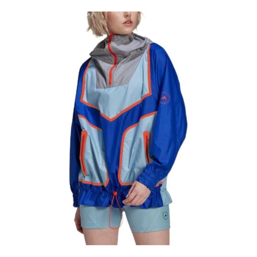 (WMNS) adidas By Stella Mccartney Wind.rdy Loose Fit Training Half Zip Jacket Asia Sizing 'Blue' HA6023