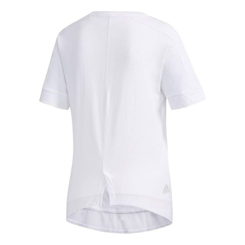 adidas Letter Printed T-Shirt Asia Sizing 'White' DY8649
