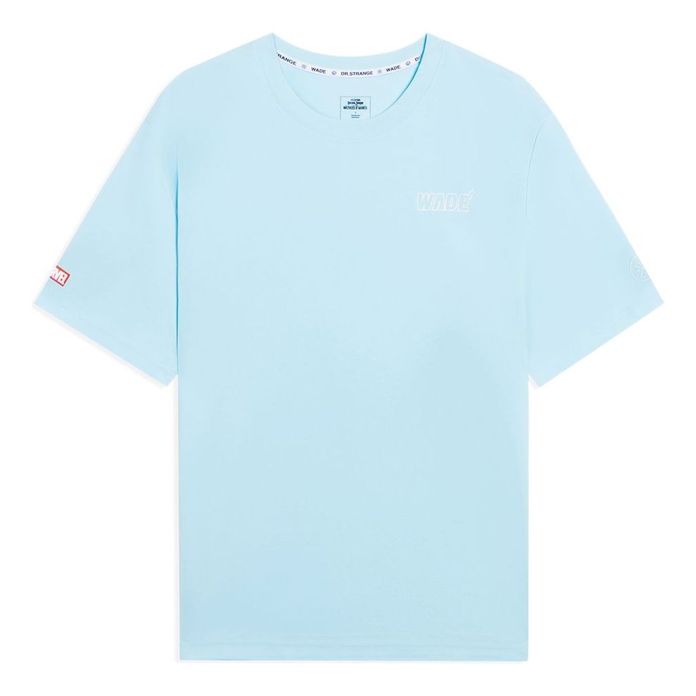 Li-Ning x MARVEL Way Of Wade Graphic T-shirt 'Light Blue' AHSS675-5